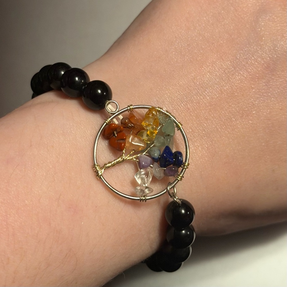 Chakra Tree of Life Crystal Bracelet